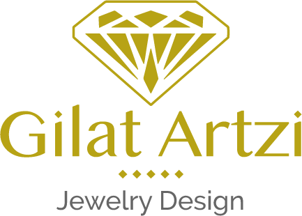 Yellow gold signet ring with diamond diamond gold ring By Gilat Artzi Jewelry 2