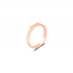 Lee wedding ring rose gold Facet Wedding Band By Gilat Artzi Jewelry