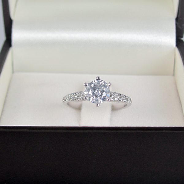 CLASSIC DIAMOND ENGAGMENT RING 1 carat diamond By Gilat Artzi Jewelry 5