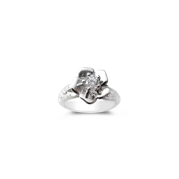 Flower diamond ring art deco ring By Gilat Artzi Jewelry 5