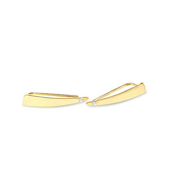 WHITE GOLD EAR JACKET EARRINGS Christmas jewelry By Gilat Artzi Jewelry 8