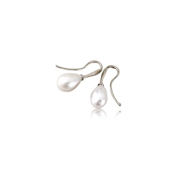 PEARL DROP GOLD EARRINGS bridal earrings By Gilat Artzi Jewelry 4