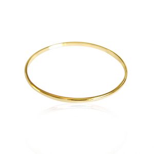 3MM YELLOW GOLD BANGLE 14k gold bangle By Gilat Artzi Jewelry