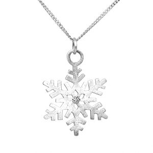 SNOWFLAKE GOLD NECKLACE 14K gold By Gilat Artzi Jewelry 4
