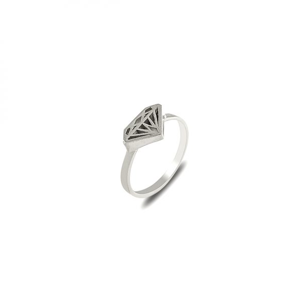 Delicate white gold signet ring delicate signet ring By Gilat Artzi Jewelry 4