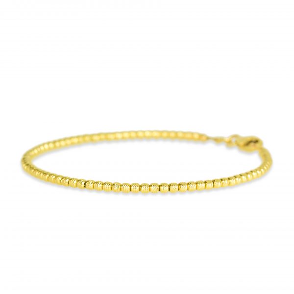 YELLOW GOLD BEAD BRACELET 14k Gold Bead By Gilat Artzi Jewelry 6