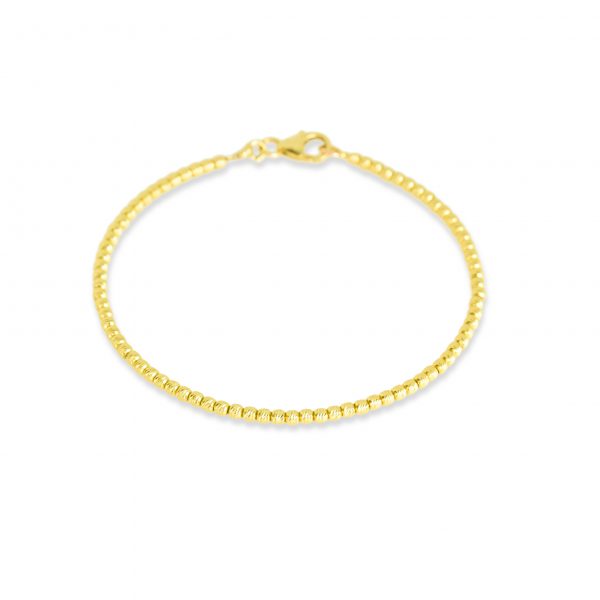 WHITE GOLD BEAD BRACELET 14k Gold Bead By Gilat Artzi Jewelry 6