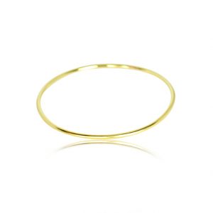 2MM YELLOW GOLD BANGLE 14k bangle By Gilat Artzi Jewelry