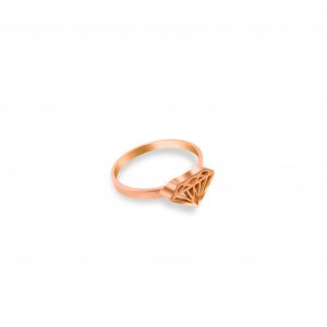 Delicate rose gold signet ring delicate signet ring By Gilat Artzi Jewelry